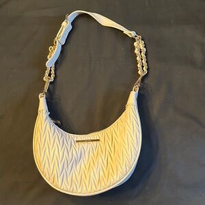 Aldo Cream Textured Shoulder Bag
